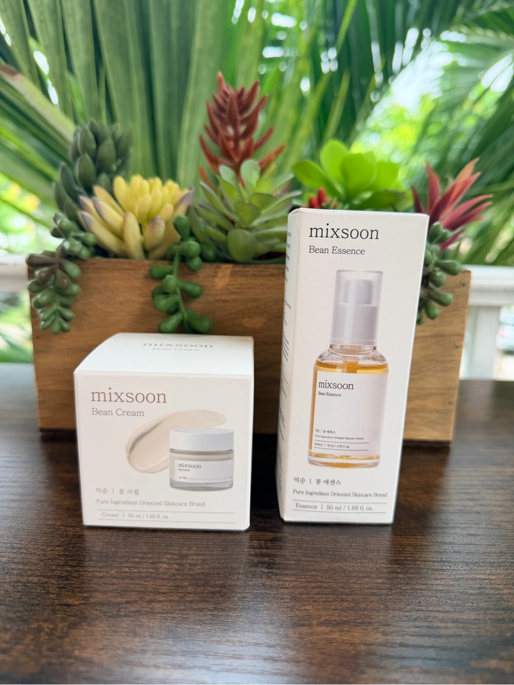 Bean Essence & Bean Cream Skincare Set - White